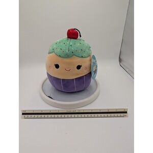 Kellytoy Squishmallows Blyne the Cupcake 8 Inch Purple Mint Claire's Exclusive